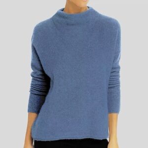 Vince boiled cashmere funnel neck sweater